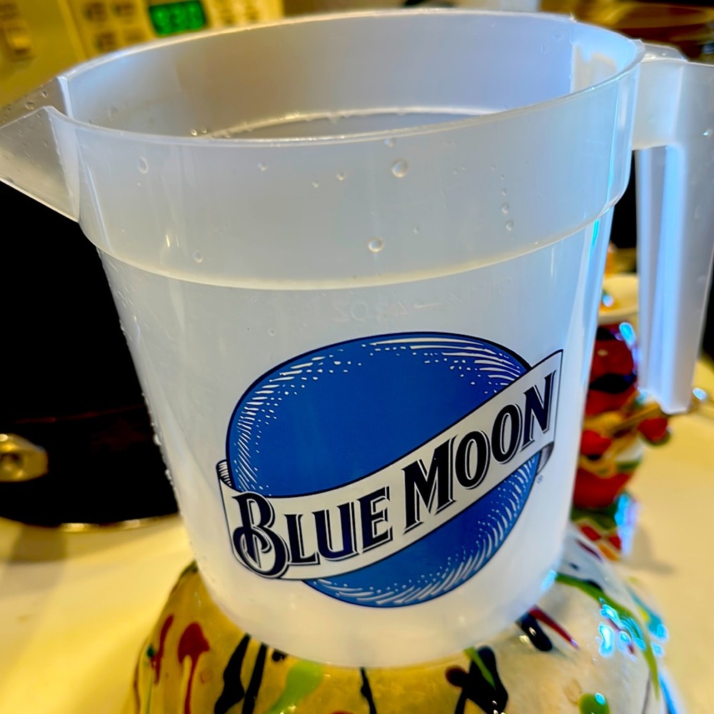 NWOT Blue Moon Pitcher